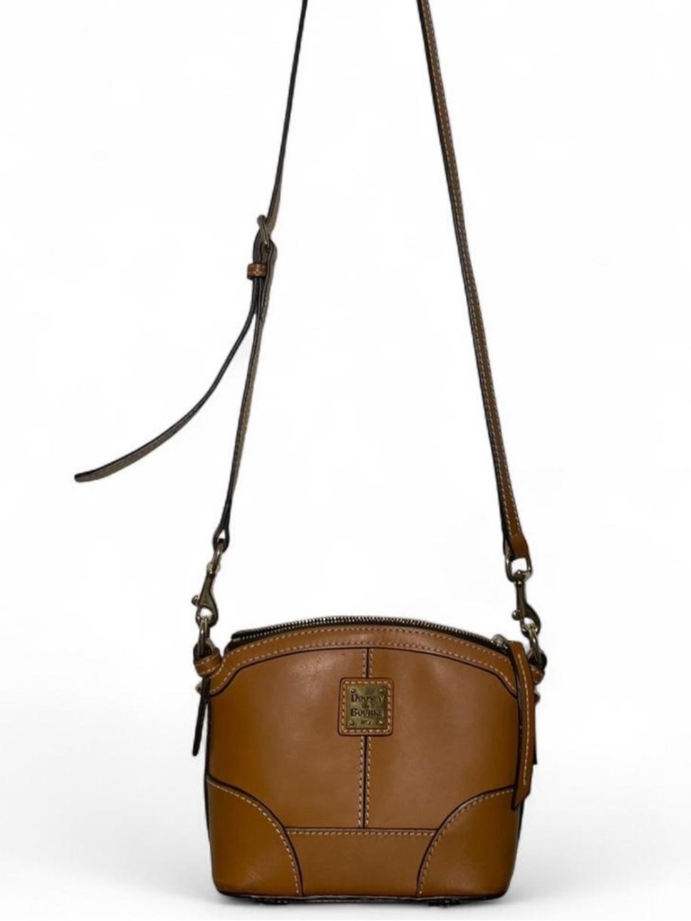 Dooney & Bourke Brown Leather Crossbody Bag